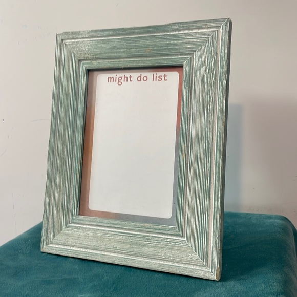 “Might Do” Dry Erase List in Teal Frame - Picture 1 of 5